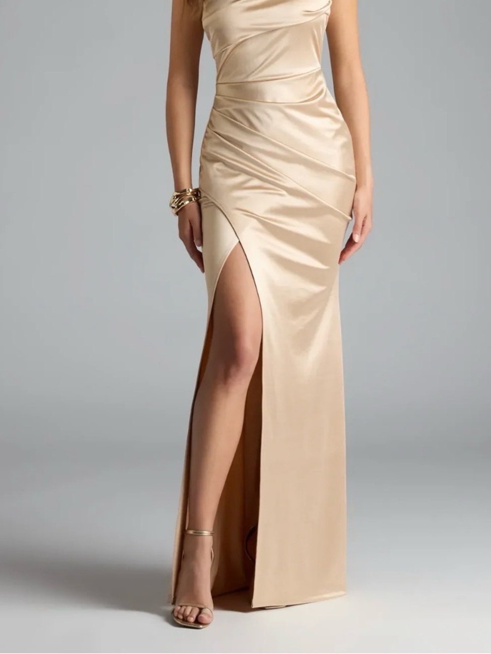 Timeless liquid gold formal dress